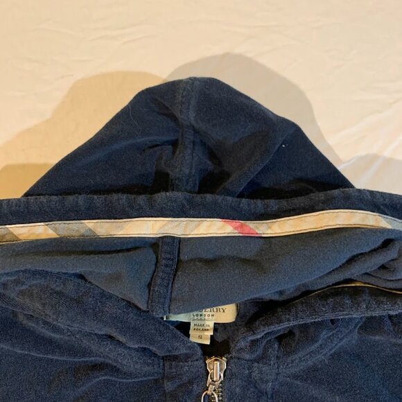 Burberry Navy Blue Hooded Sweatshirt - Picture 5 of 8